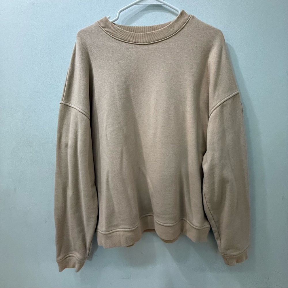 Alo Renown Heavy Weight Crew Neck Pullover Taupe
